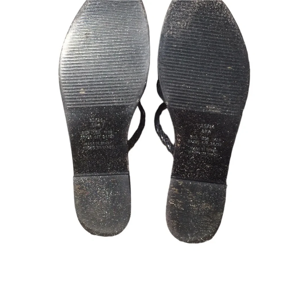 Schutz Diana Glitter Trio-Strap Jelly Slide Sandals